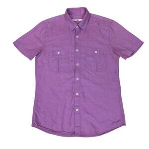 Mr. Turk Button Up Short Sleeve Rayon Shirt Men's Medium